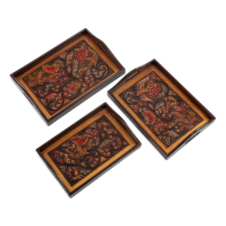 Novica Decorative Tray Set by Abel Rios Perigold